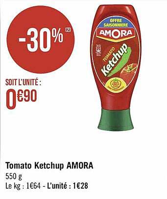 tomato ketchup amora