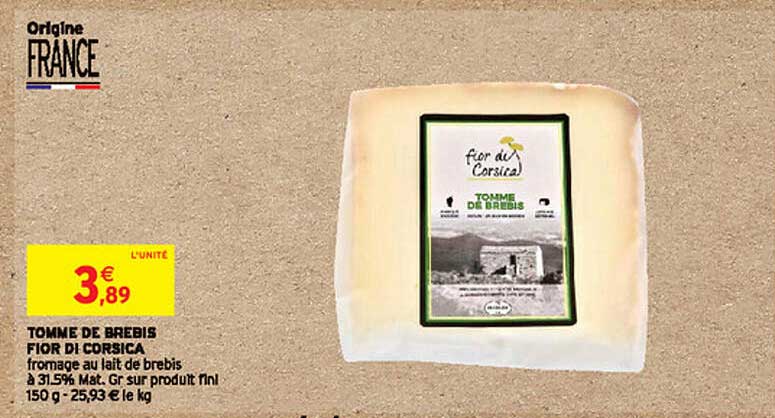 tomme de brebis fior di corsica