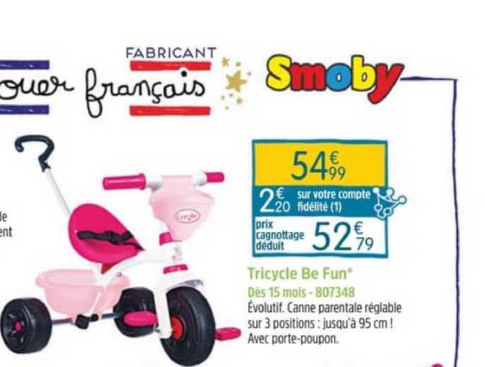 Tricycle Be Fun Smoby