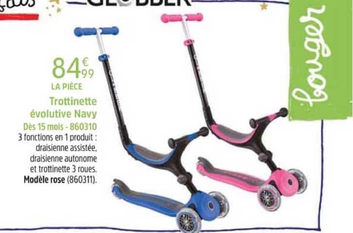 trottinette évolutive navy