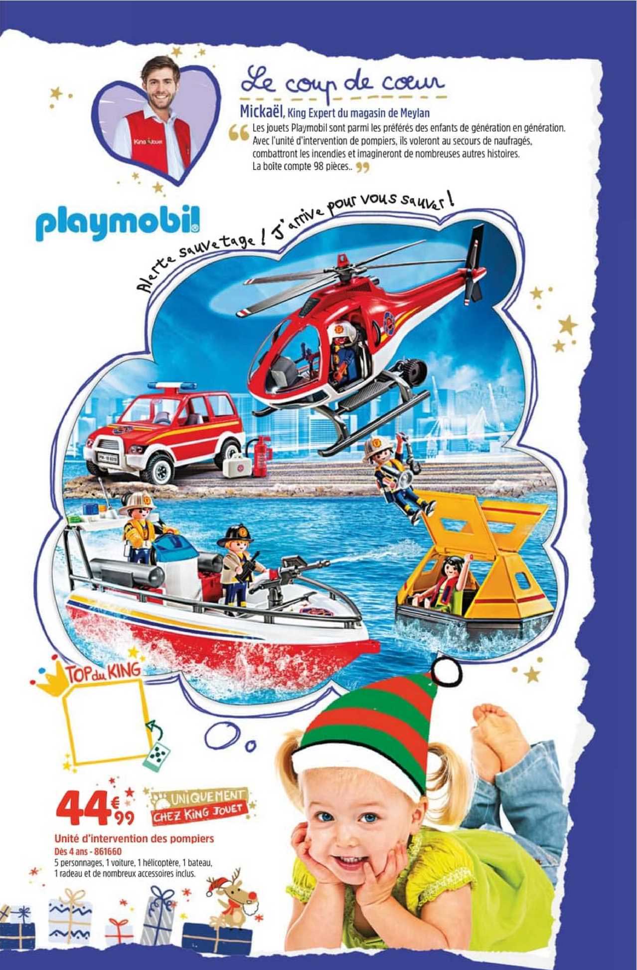 unité d'intervention des pompiers playmobil