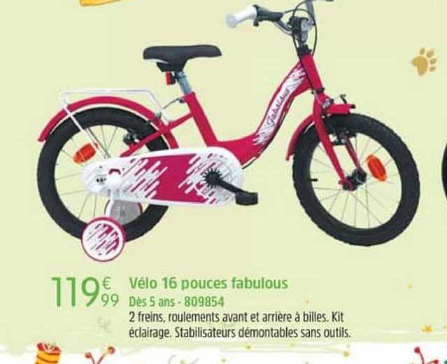 vélo 16 pouces fabulous