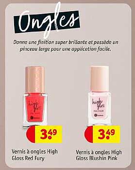 vernis à ongles high gloss red fury vernis à ongles high gloss blushin pink