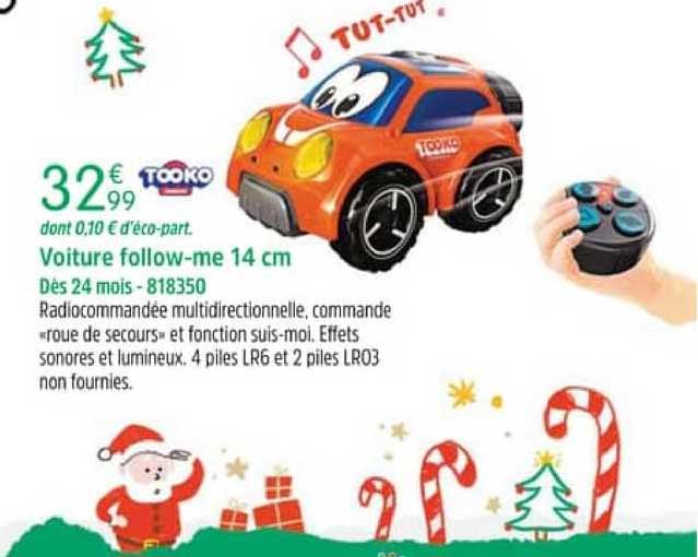 voiture follow-me 14 cm tooko