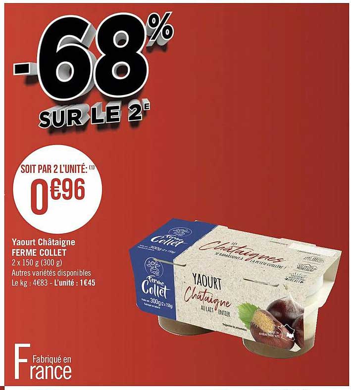 yaourt châtaigne ferme collet