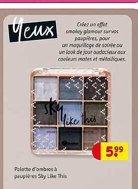 yeux palette d'ombre à paupières sky like this