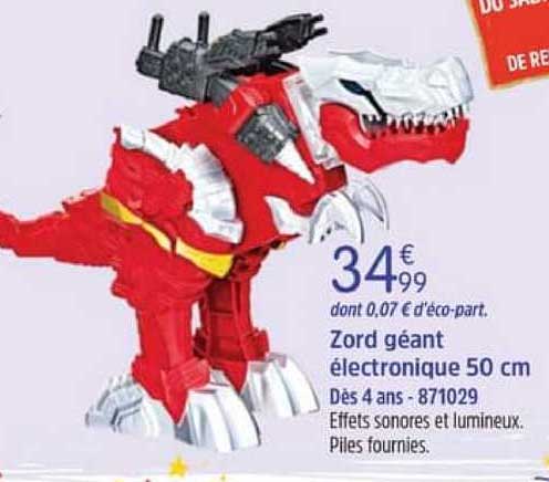 zord géant électronique 50 cm