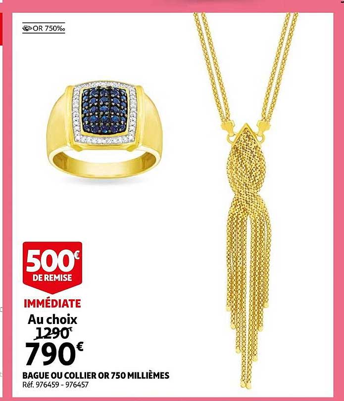 bague ou collier or 750 millièmes