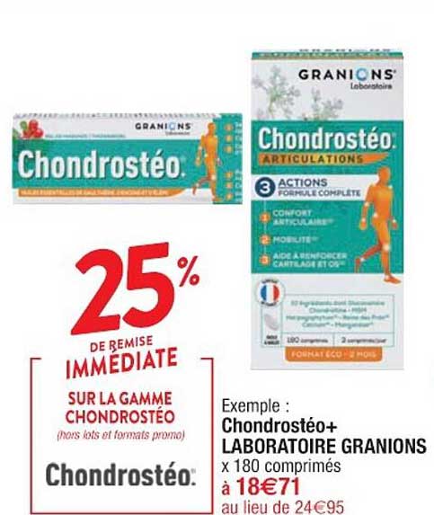 chondrostéo+ laboratoire granions