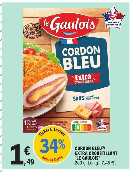 Cordon Bleu Extra Croustillant "le Gaulois"
