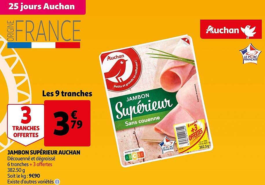 Jambon Supérieur Auchan