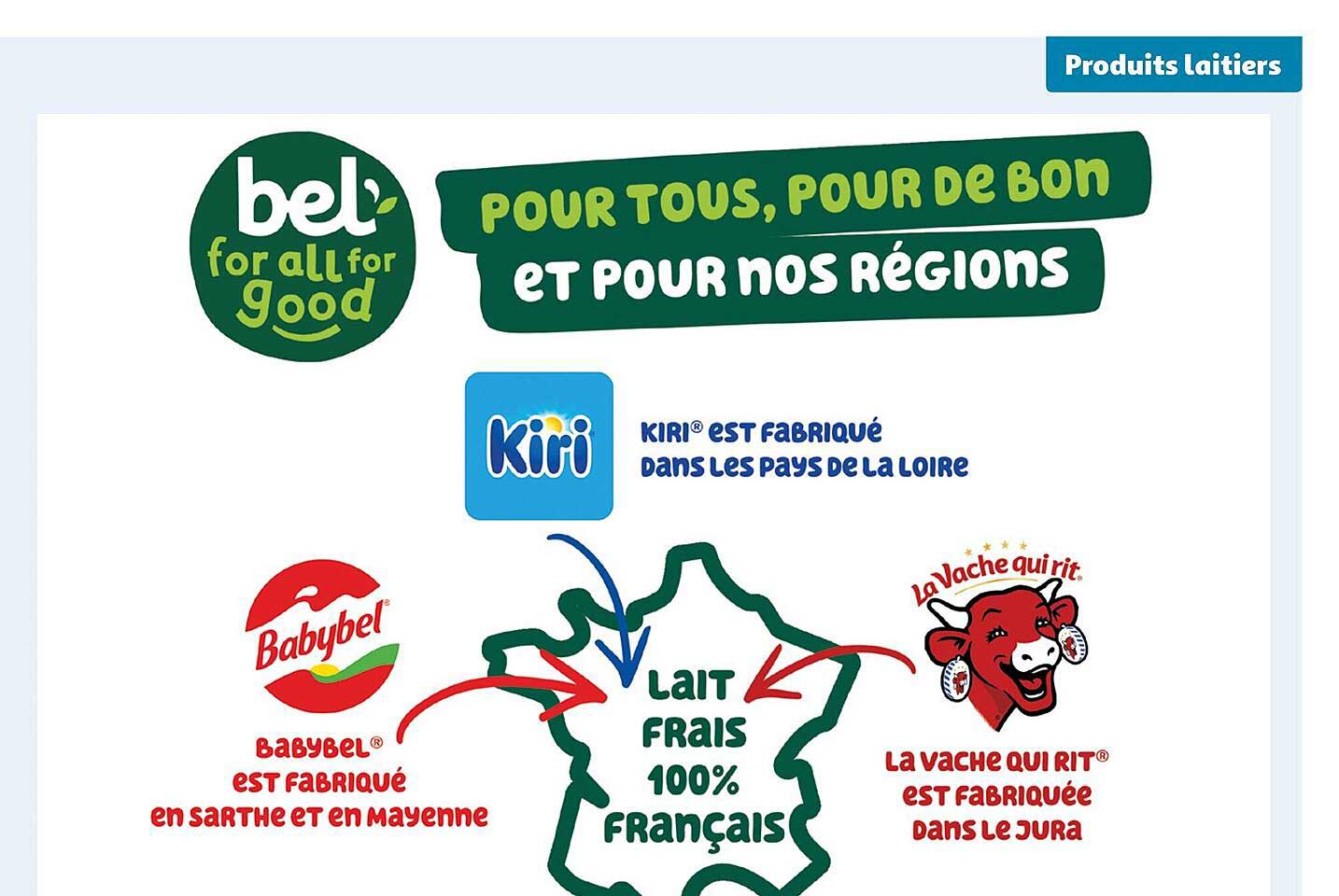 kiri, babybel, la vache qui rit