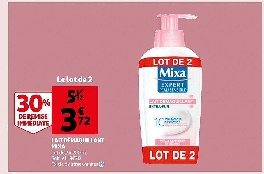 Lait Démaquillant Mixa