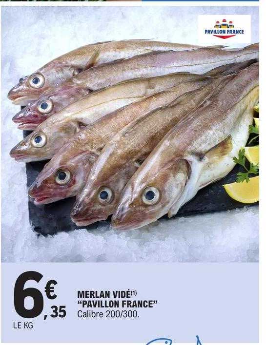 merlan vidé "pavillon france"