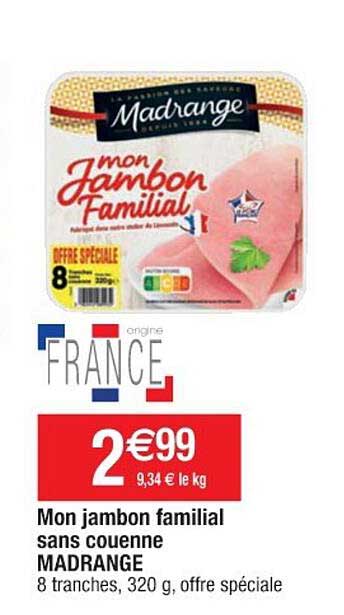 mon jambon familial sans couenne madrange
