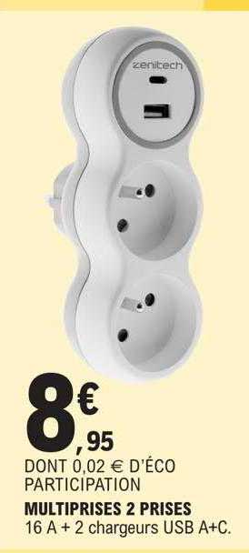 Multiprises 2 Prises