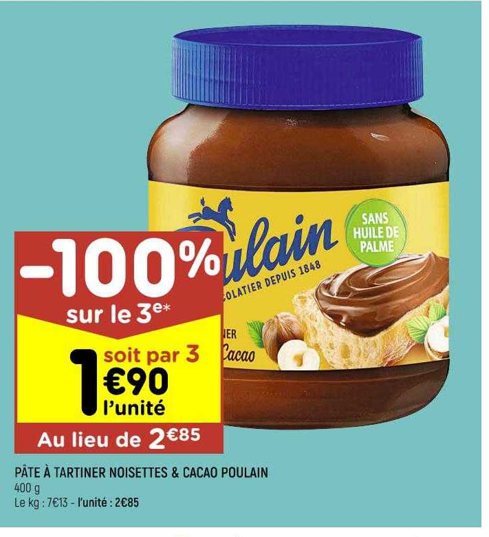 Pâte à Tartiner Noisettes & Cacao Poulain