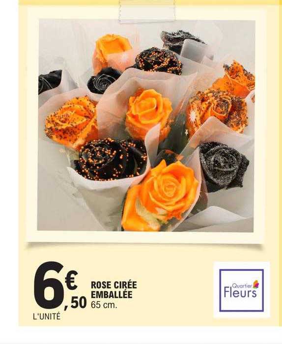 rose cirée emballée