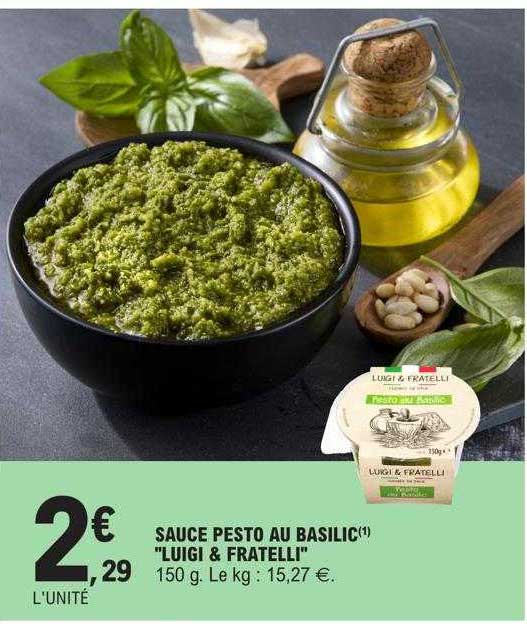 sauce pesto au basilic "luigi & fratelli"