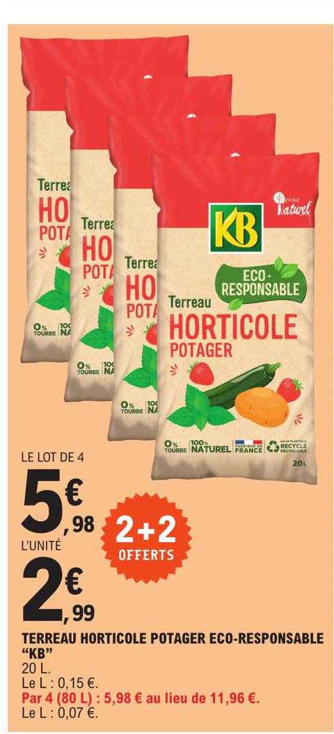 Terreau Horticole Potager Eco-responsable "kb"