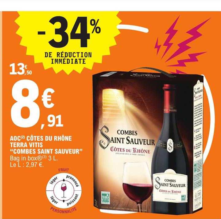 aoc côtes du rhône terra vitis "combes saint sauveur"