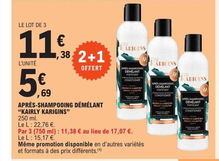 Après-shampooing Démélant "kairly Karigins"