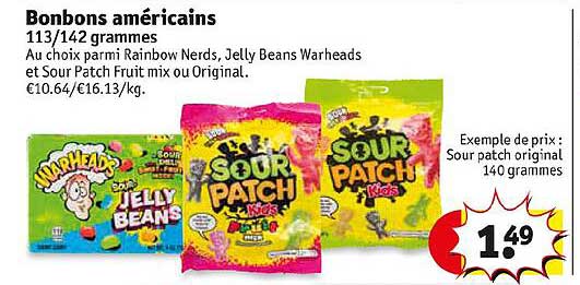 bonbons américains