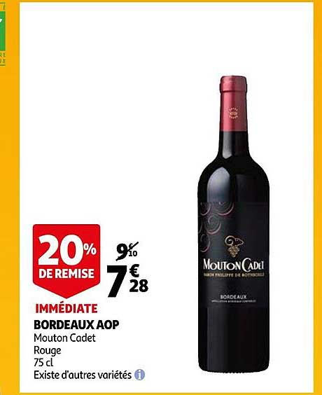 bordeaux aop mouton cadet