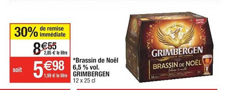 brassin de noël 6,5% vol. grimbergen