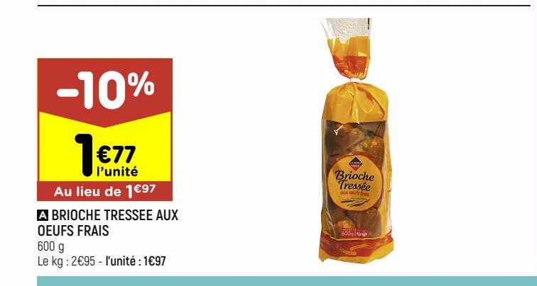 Brioche Tressée Aux œufs Frais