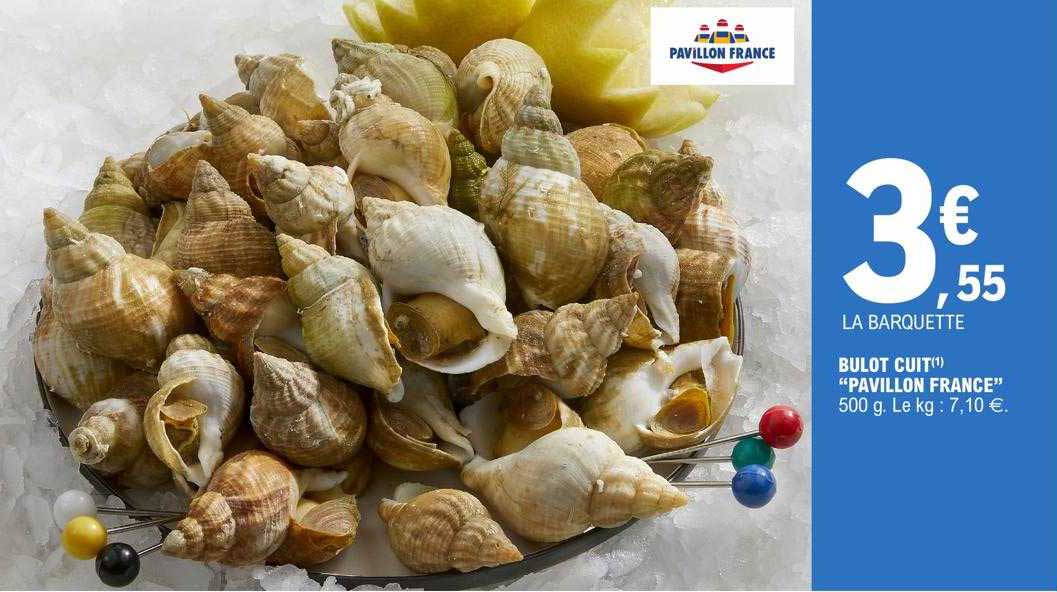 bulot cuit "pavillon france"