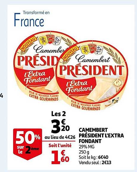 Camembert Président L'extra Fondant