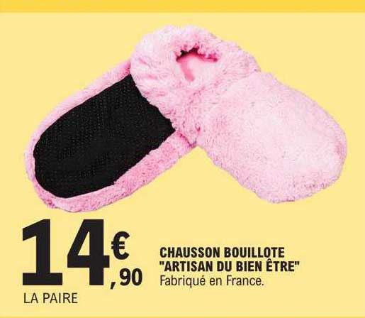 chausson bouillote "artisan du bien être"