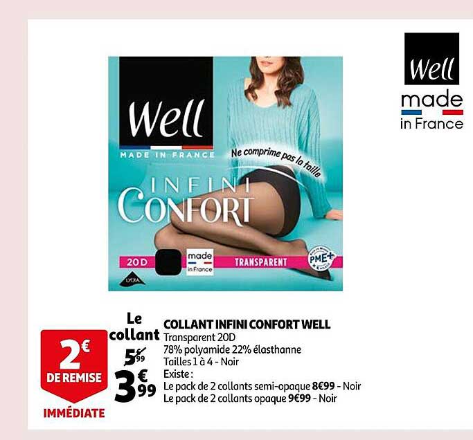 collant infini confort well