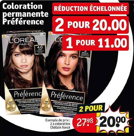 Coloration Permanente Préférence