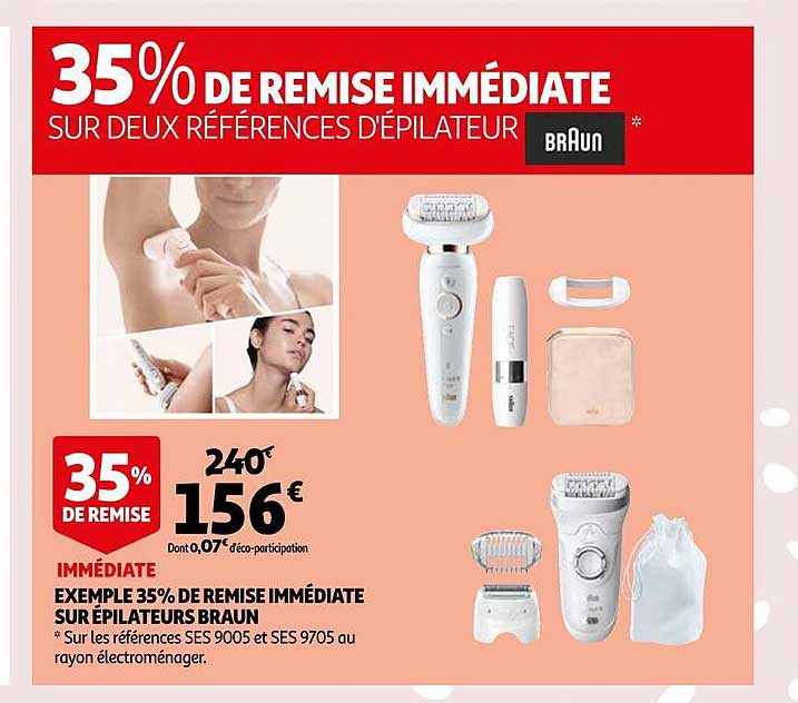 deux références d'épilateur braun