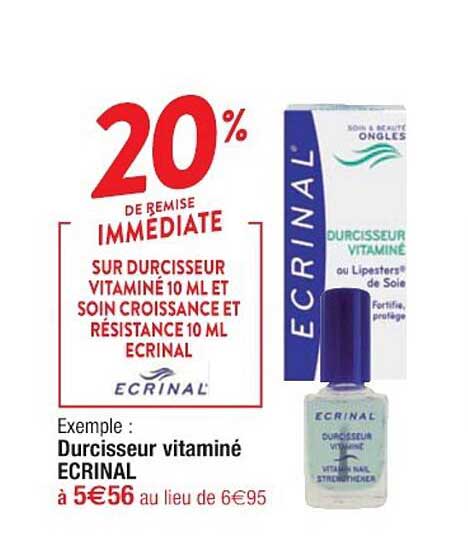durcisseur vitaminé ecrinal
