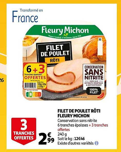 filet de poulet rôti fleury michon