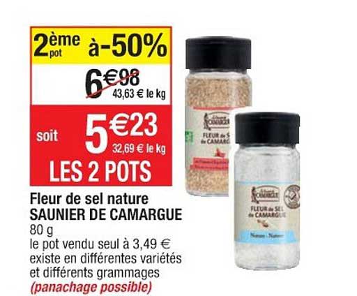 fleur de sel nature saunier de camargue