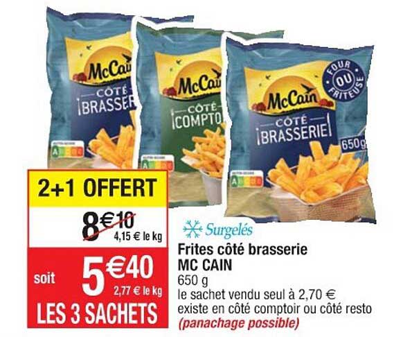 frites côté brasserie mc cain