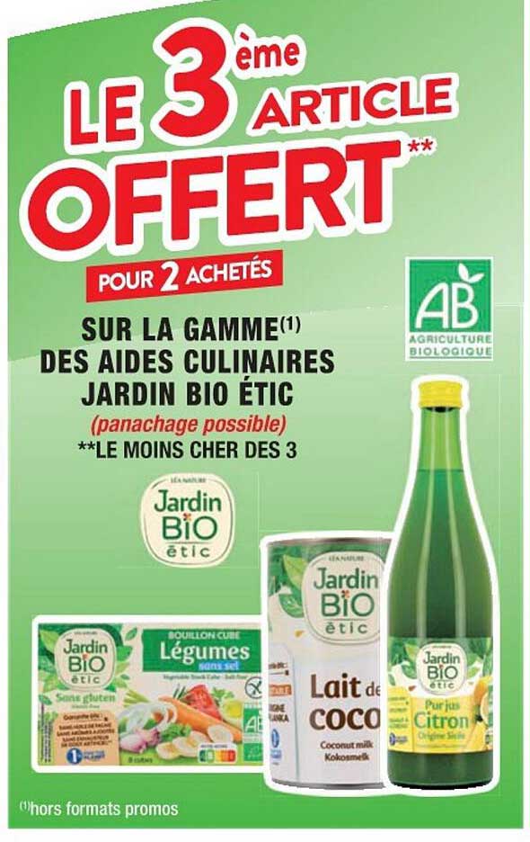 la gamme des aides culinaires jardin bio étic