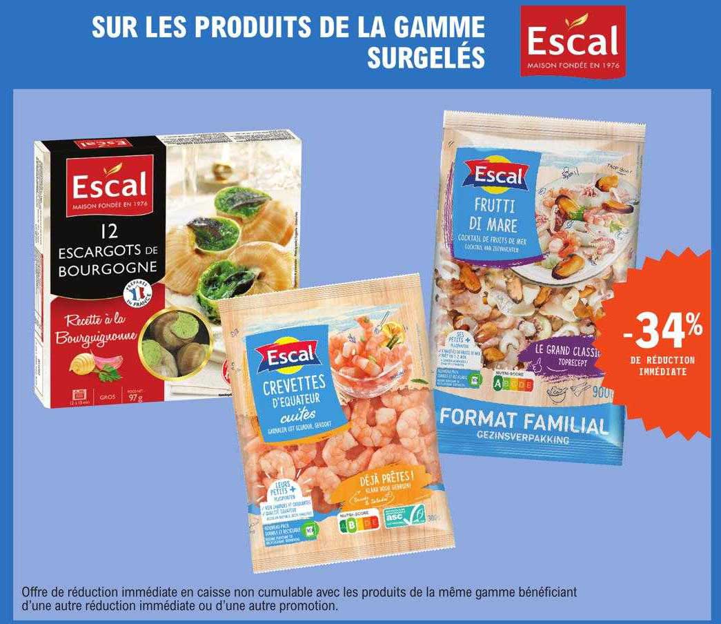 La Gamme Surgelés Escal