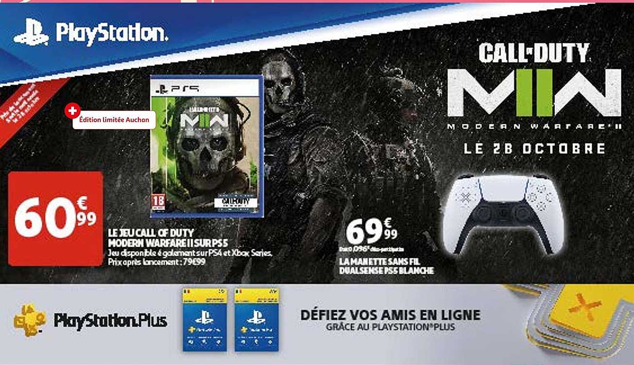 le jeu call of duty modern warfare II sur ps5