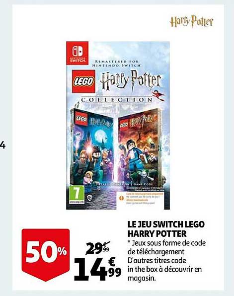 le jeu switch lego harry potter