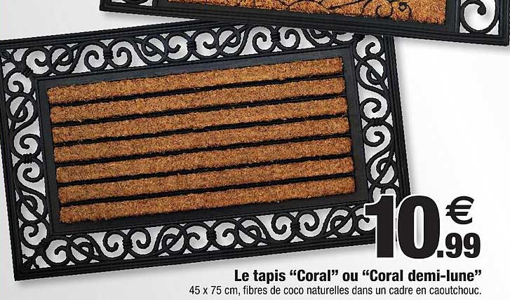 le tapis "coral" ou "coral demi-lune"