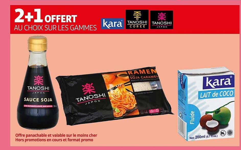 les gammes kara, tanoshi corée, tanoshi japon