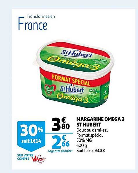 margarine oméga 3 st hubert