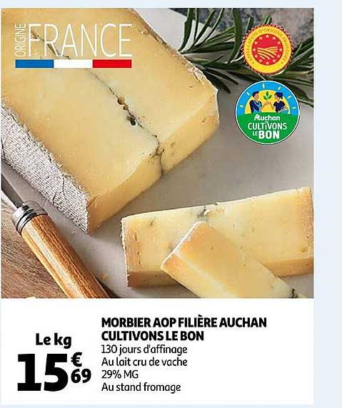 morbier aop filière auchan cultivons le bon