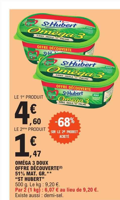 oméga 3 doux offre découverte 51% mat.gr. "st hubert"