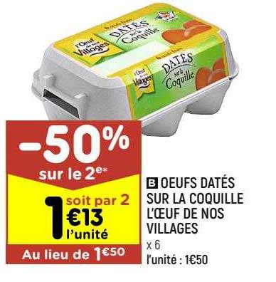 œufs datés sur la coquille l'œuf de nos villages